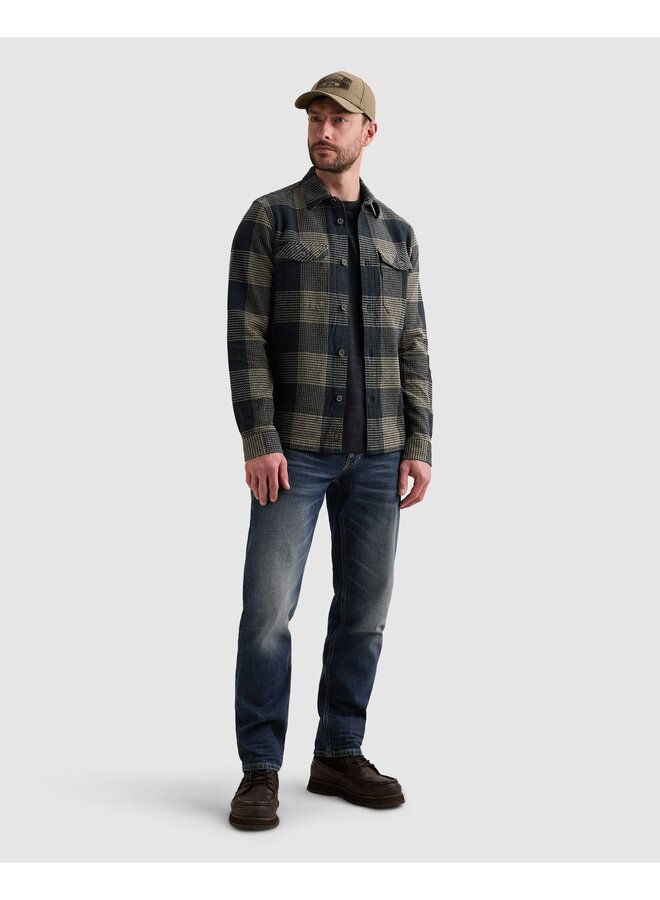 PSI2608229 5281 PME Legend Long sleeve shirt Structure Yarn Dyed Check Salute