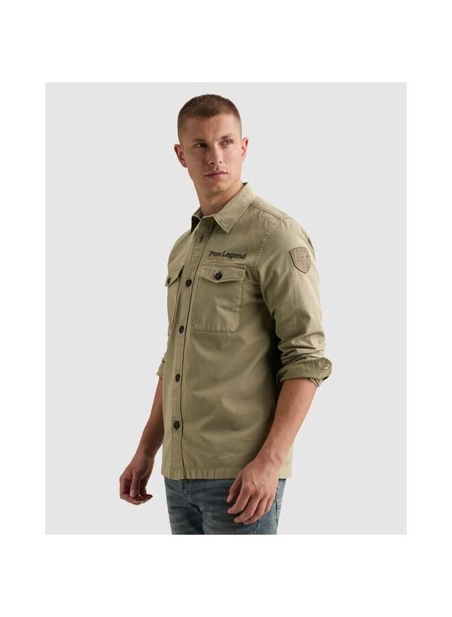 PSI2608232 6485 PME Legend Long sleeve shirt Garment dye back print Overland Trek