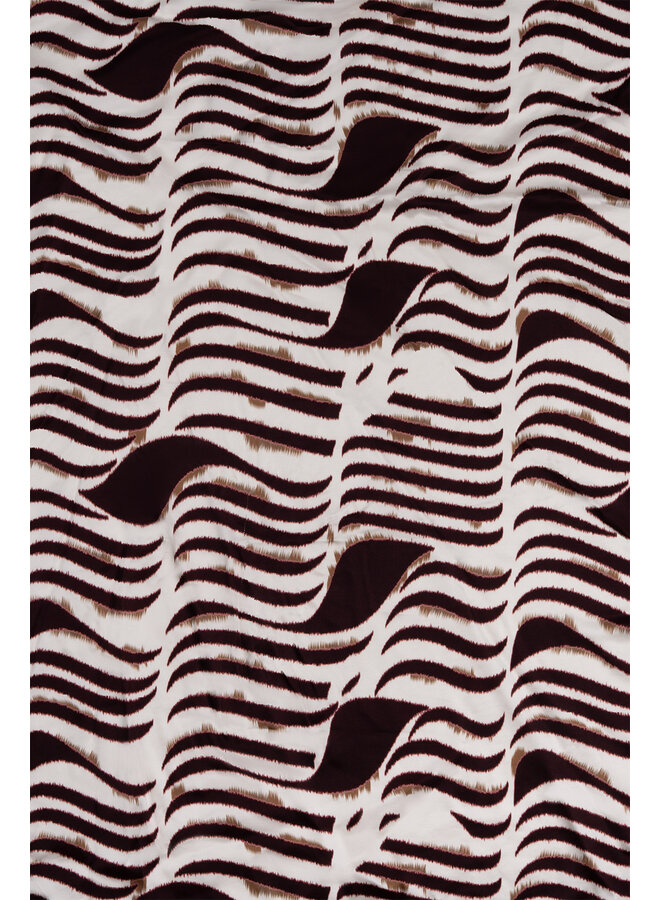NKF16001 392 Nukus Cici Scarf Zebra Offwhite/Cherry