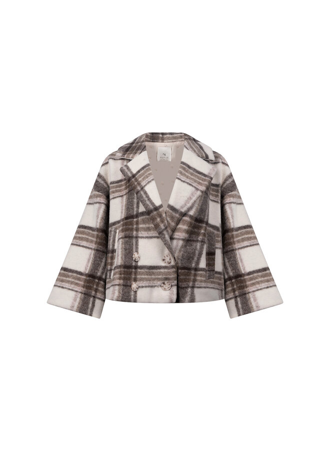 NKF13095 389 Nukus Danique Jacket Offwhite/Taupe