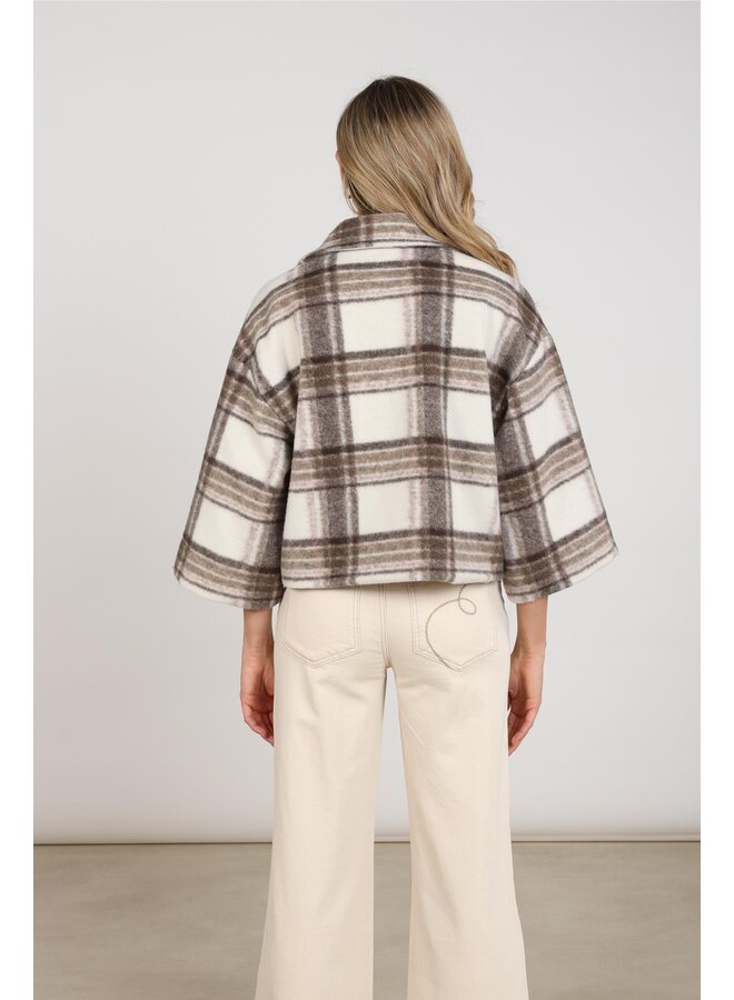 NKF13095 389 Nukus Danique Jacket Offwhite/Taupe