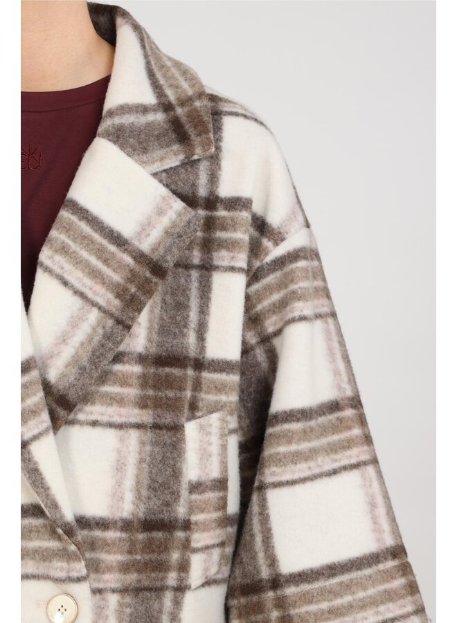 NKF13095 389 Nukus Danique Jacket Offwhite/Taupe