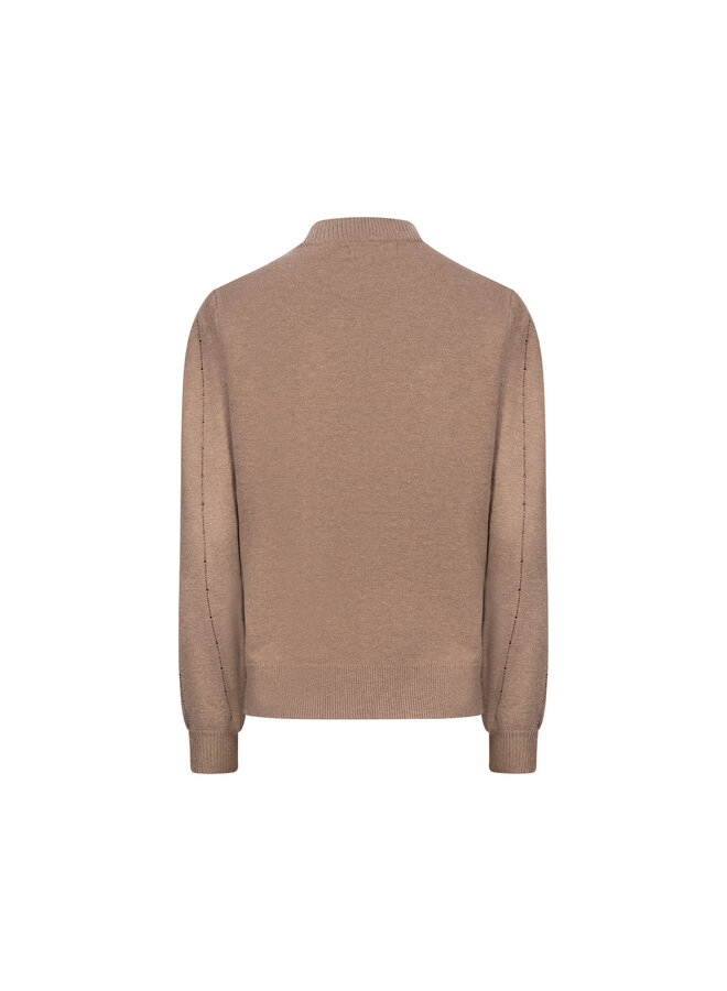 NKF03085 60 Nukus Molly Pullover Strass Taupe