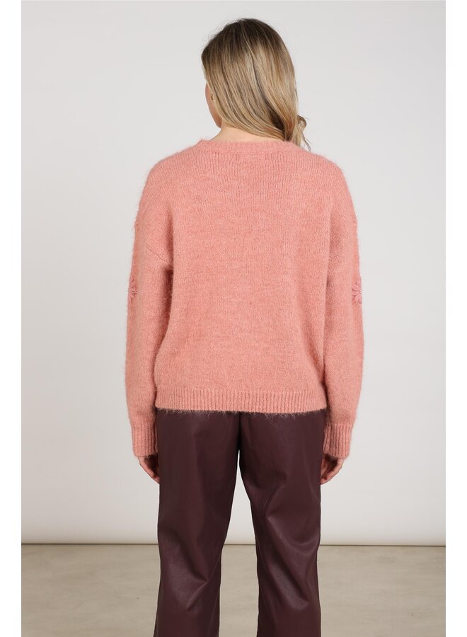 NKF03046 336 Nukus Konstanza Pullover Flower Rose