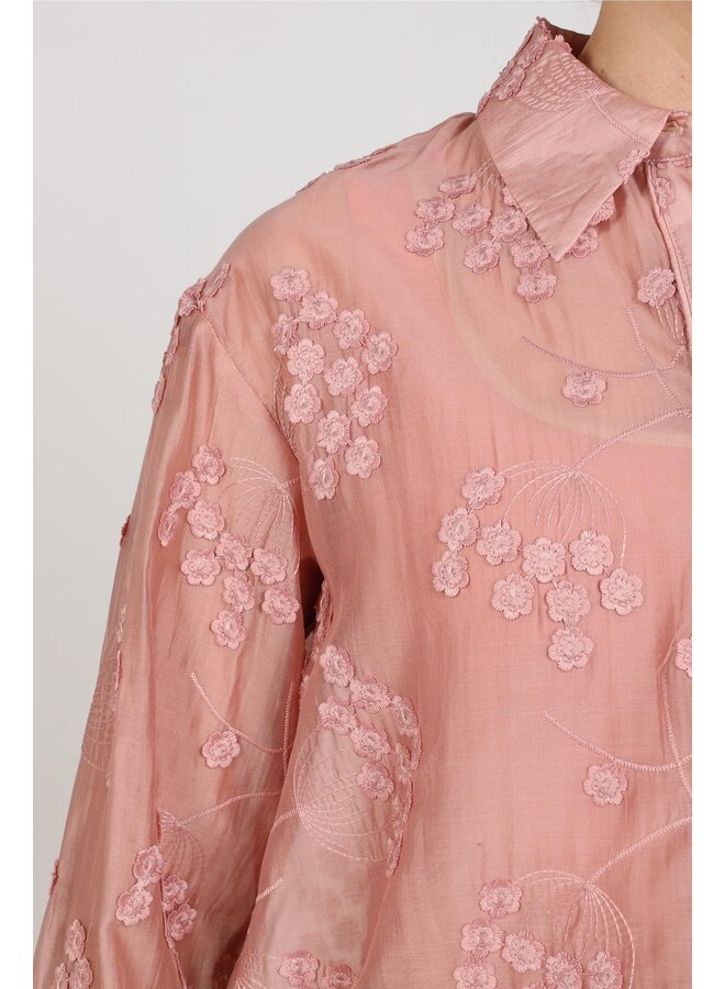 NKF02177 336 Nukus Aaliya Blouse Flower Rose