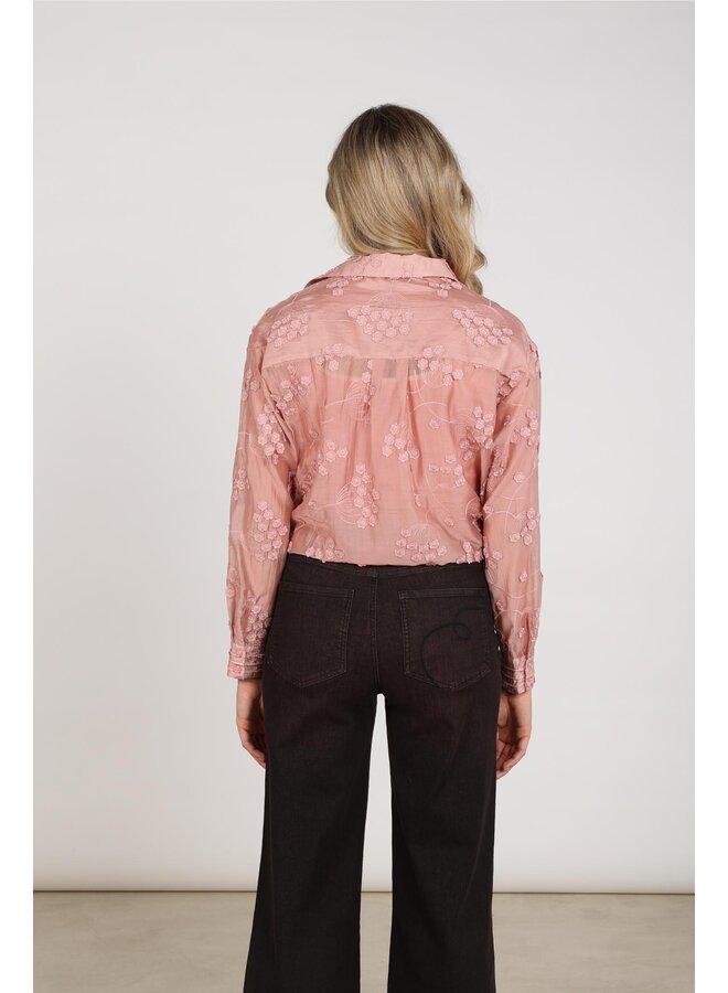 NKF02177 336 Nukus Aaliya Blouse Flower Rose