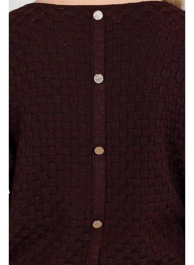 NKF01062 333 Nukus Kento Top Lurex Cherry