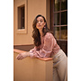 NKF02156 336 Nukus Antonella Blouse Paillet Flower Rose