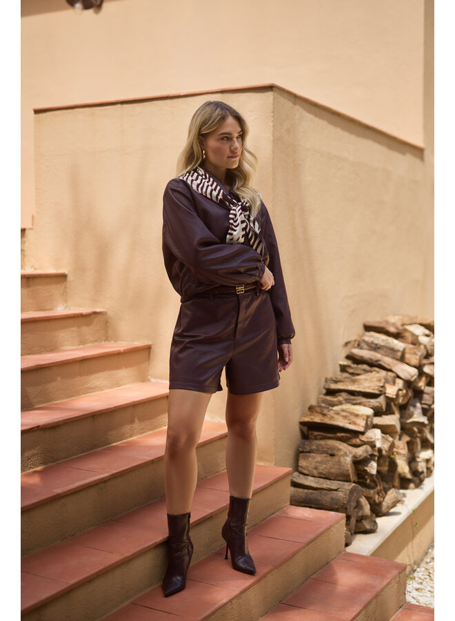 NKF13103 333 Nukus Dominique Jacket PU Cherry