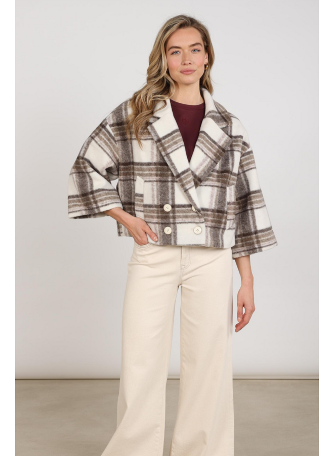 NKF13095 389 Nukus Danique Jacket Offwhite/Taupe