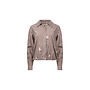 NKF02137 340 Nukus Newport Blouse Stripe Flower Taupe/Offwhite