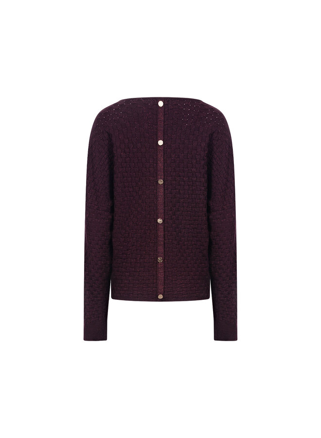 NKF01062 333 Nukus Kento Top Lurex Cherry