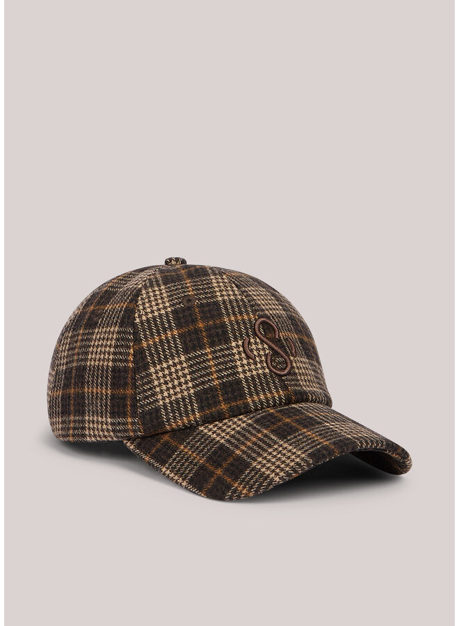 8s1125-8643 754 Summum Cap dark chocolate check Dark chocolate