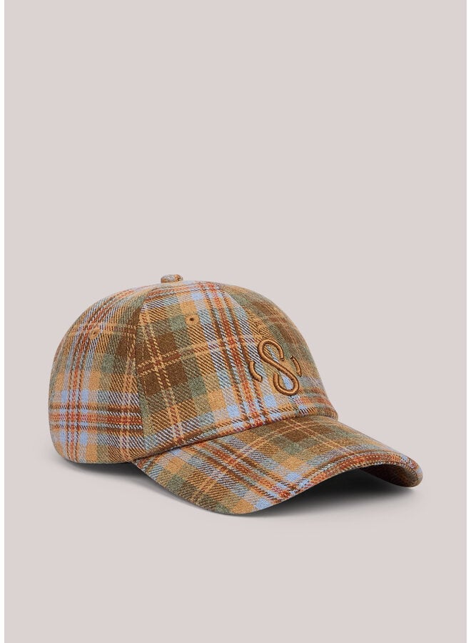 8s1124-8642 709 Summum Cap check dark amber Dark amber