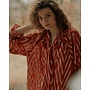 2s3533-12527 508 Summum Top Viscose georgette metallic Goji berry