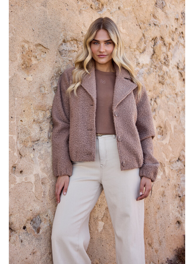 NKF12010 9 Nukus Madelin Jacket Boucle Sand