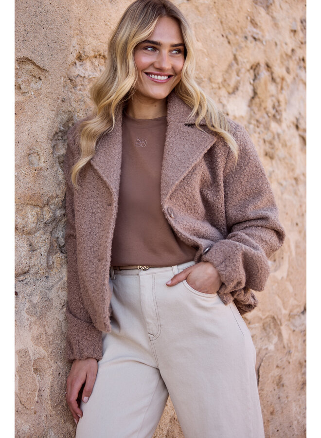 NKF12010 9 Nukus Madelin Jacket Boucle Sand
