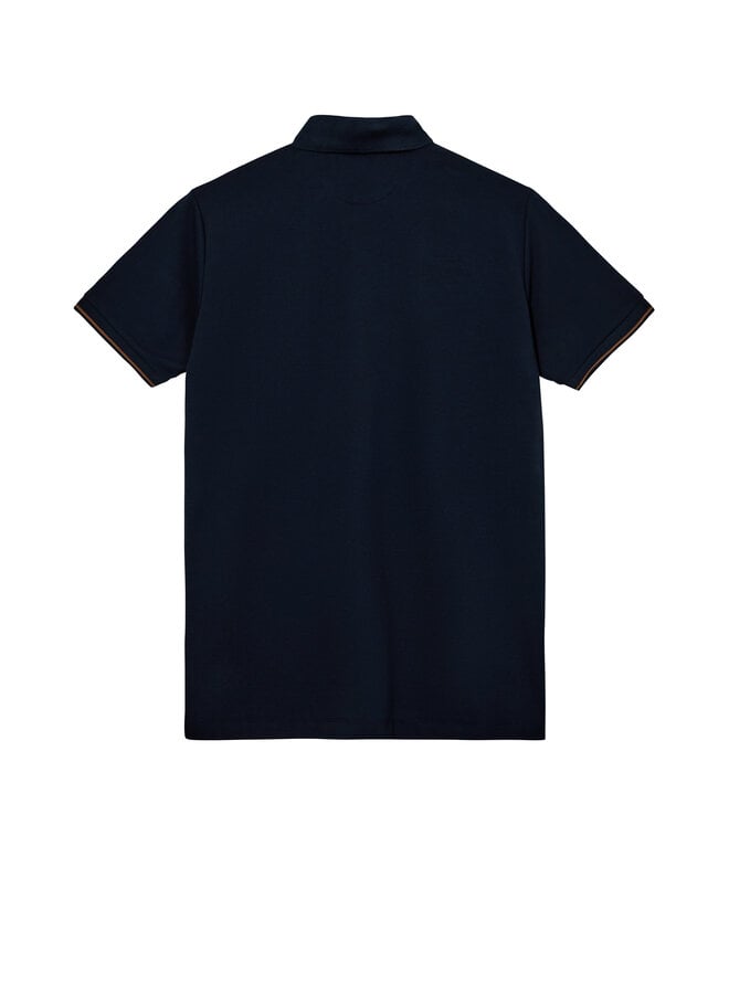 501990 469 MosMosh MMGHarvey Polo SS Tee Navy