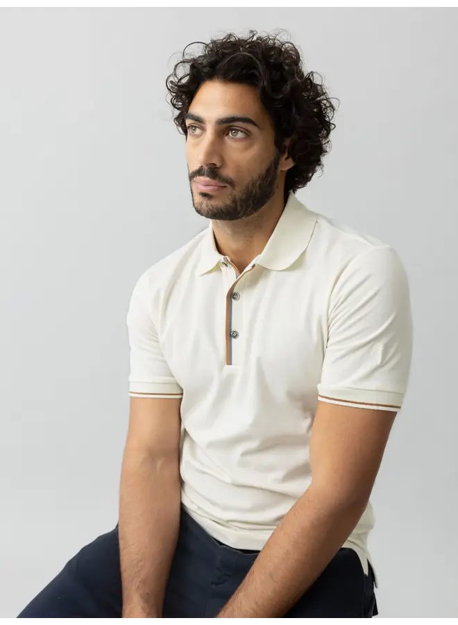 501990 125 MosMosh MMGHarvey Polo SS Tee Offwhite