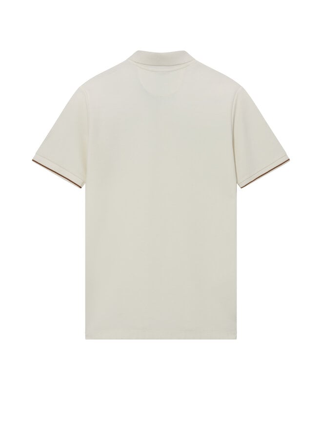 501990 125 MosMosh MMGHarvey Polo SS Tee Offwhite