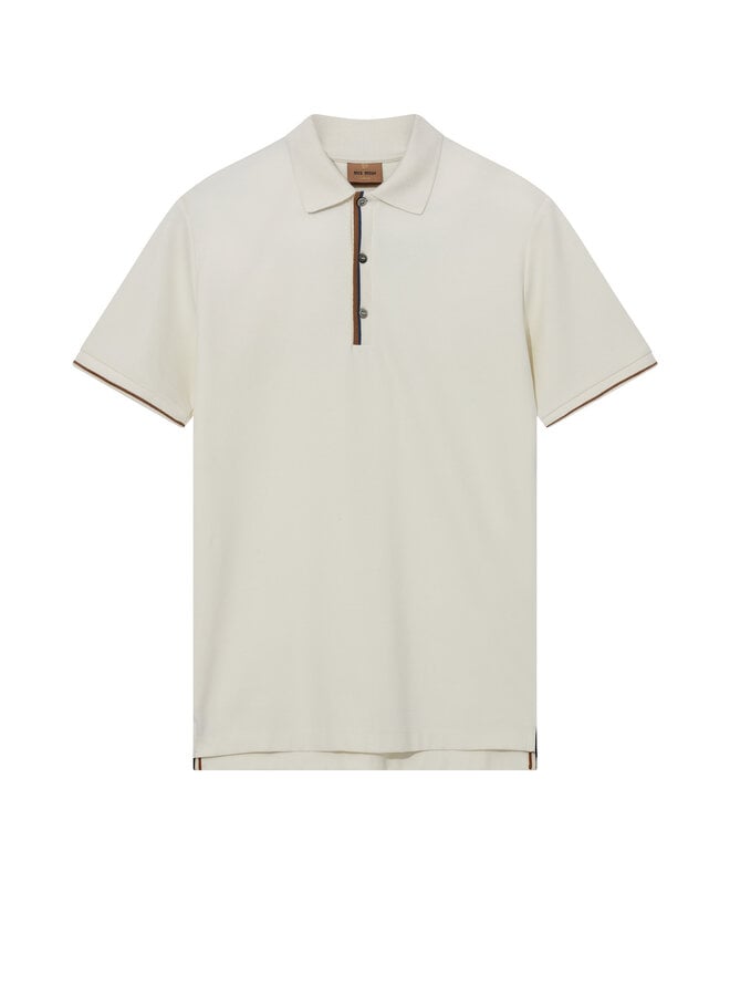501990 125 MosMosh MMGHarvey Polo SS Tee Offwhite