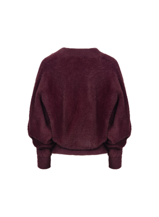NKF03081 333 Nukus Beau Pullover Wrap Cherry