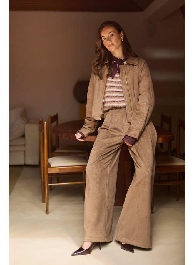 NKF09102 60 Nukus Bodine Pants Suede Taupe