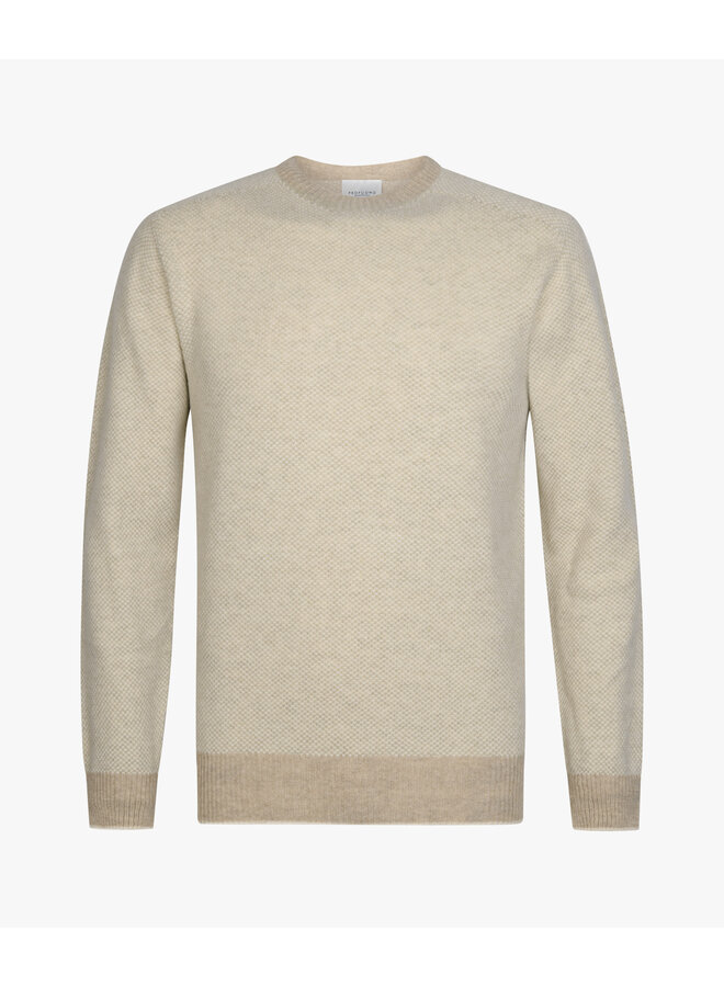 PPXJ30015B Profuomo pullover crew neck raw white