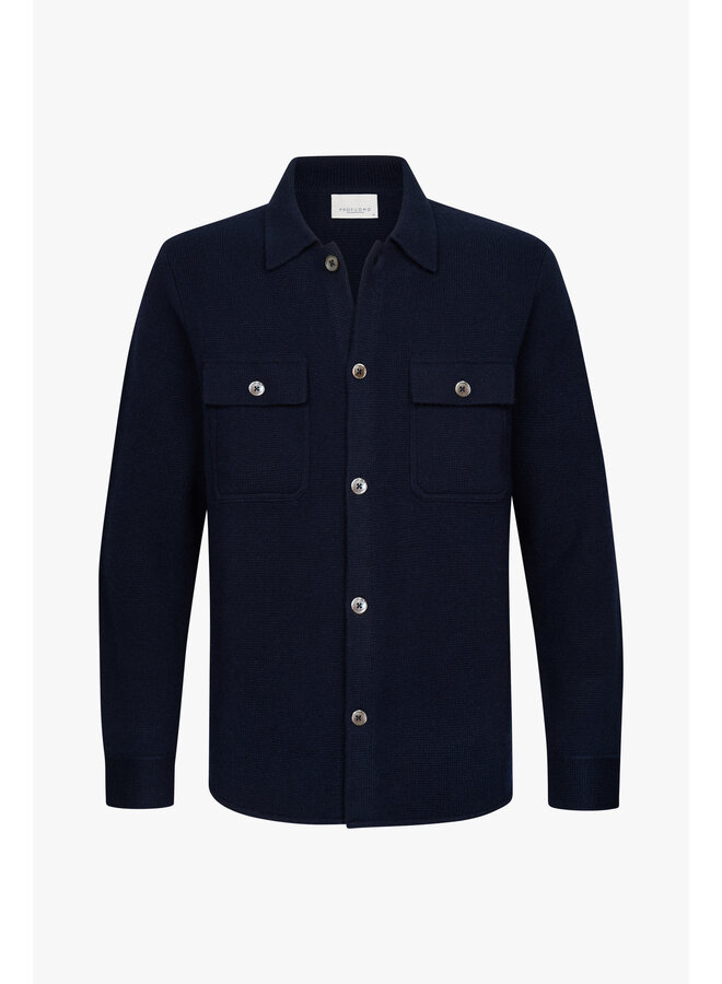 PPXF30006A Profuomo overshirt full button navy