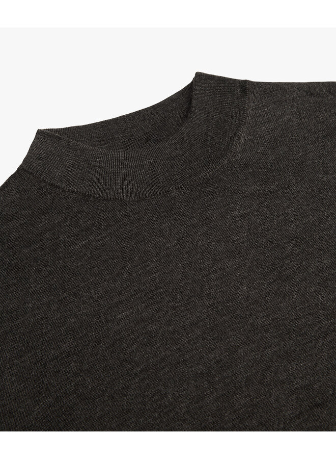 PPXJ30028G Profuomo pullover mock neck dark brown