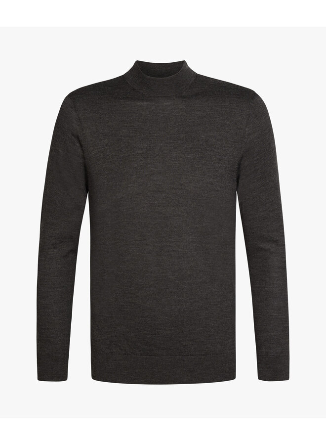 PPXJ30028G Profuomo pullover mock neck dark brown