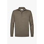 PPXJ30025D Profuomo pullover half zip brown