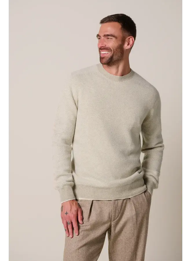 PPXJ30015B Profuomo pullover crew neck raw white