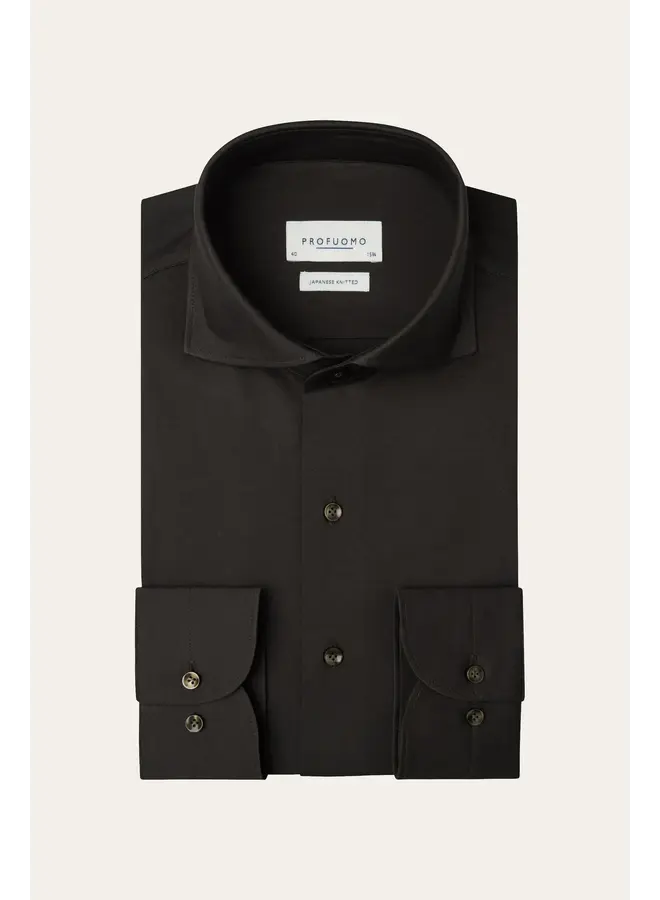 PPXH30021F Profuomo shirt x-cutaway sf dark brown