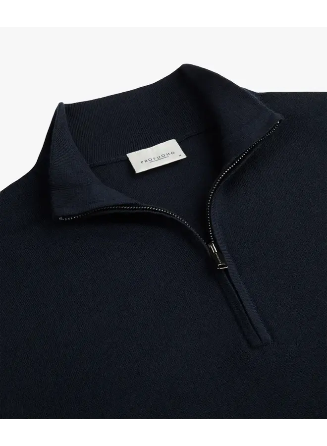PP2J00014A Profuomo pullover half zip navy