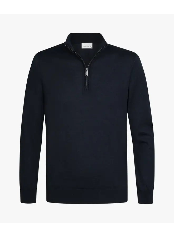 PP2J00014A Profuomo pullover half zip navy
