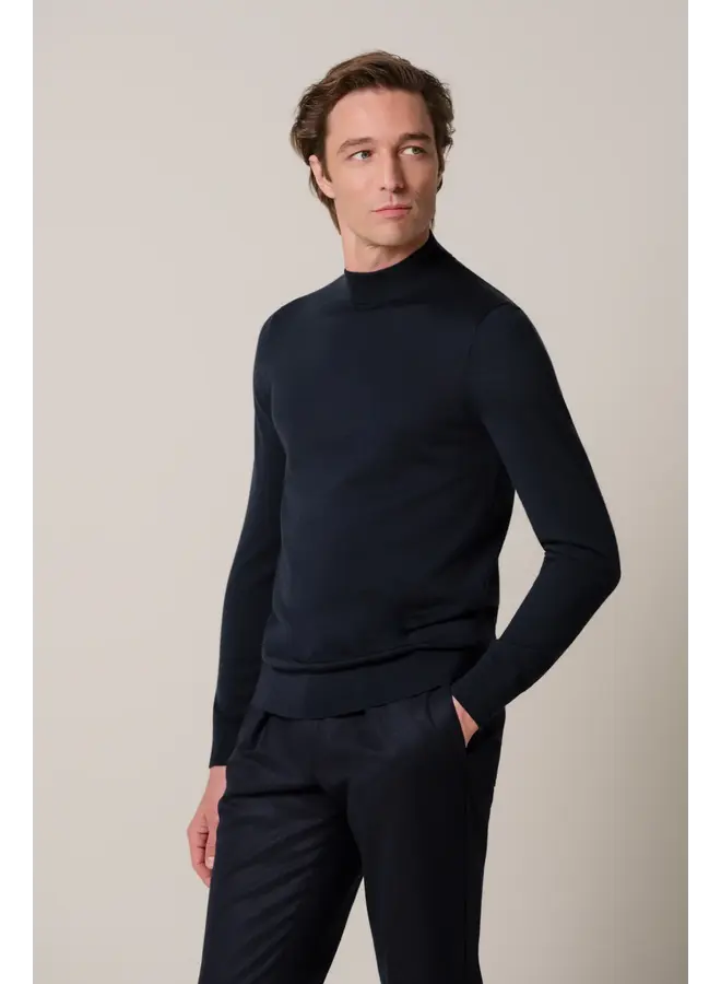 PPXJ30028A Profuomo pullover mock neck navy