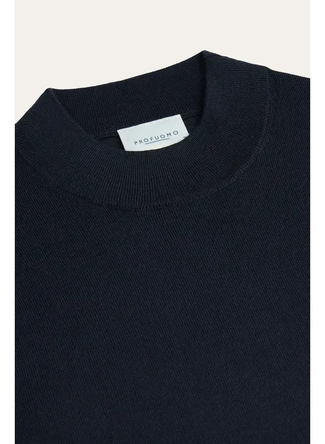 PPXJ30028A Profuomo pullover mock neck navy