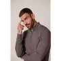 PPXJ30025F Profuomo pullover half zip aubergine