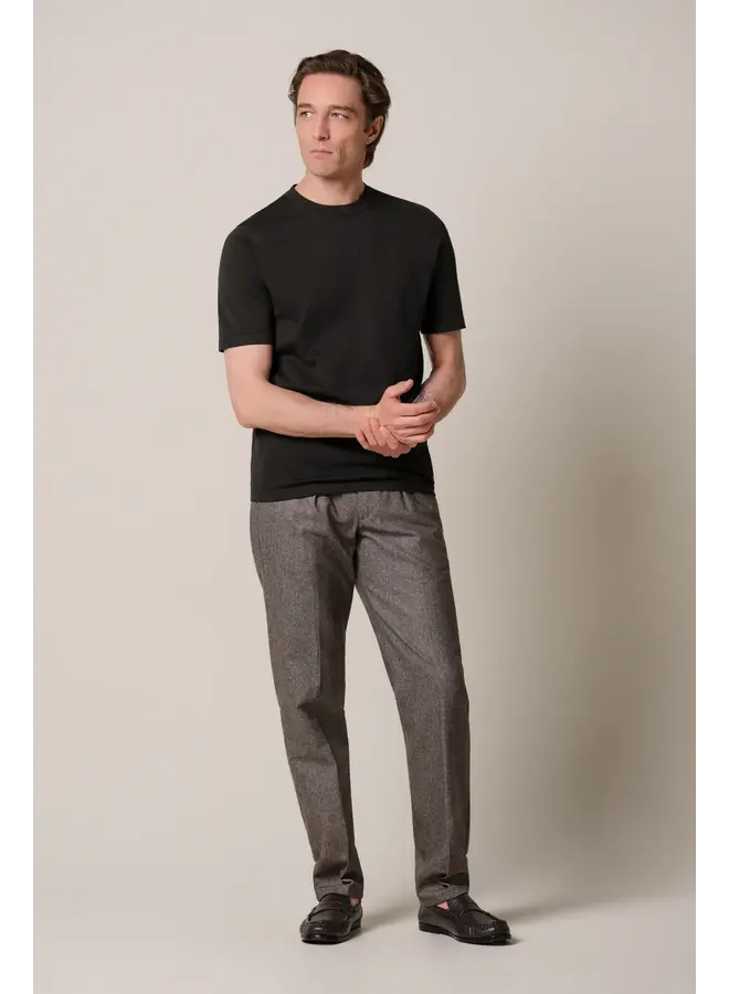 PPXT30005D Profuomo t-shirt crew neck short sleeve dark brown