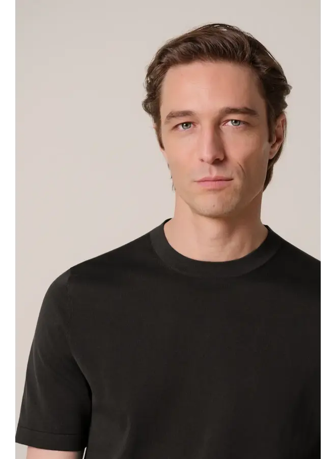 PPXT30005D Profuomo t-shirt crew neck short sleeve dark brown