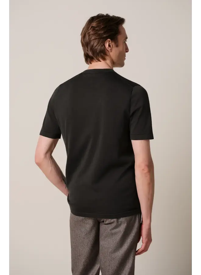 PPXT30005D Profuomo t-shirt crew neck short sleeve dark brown
