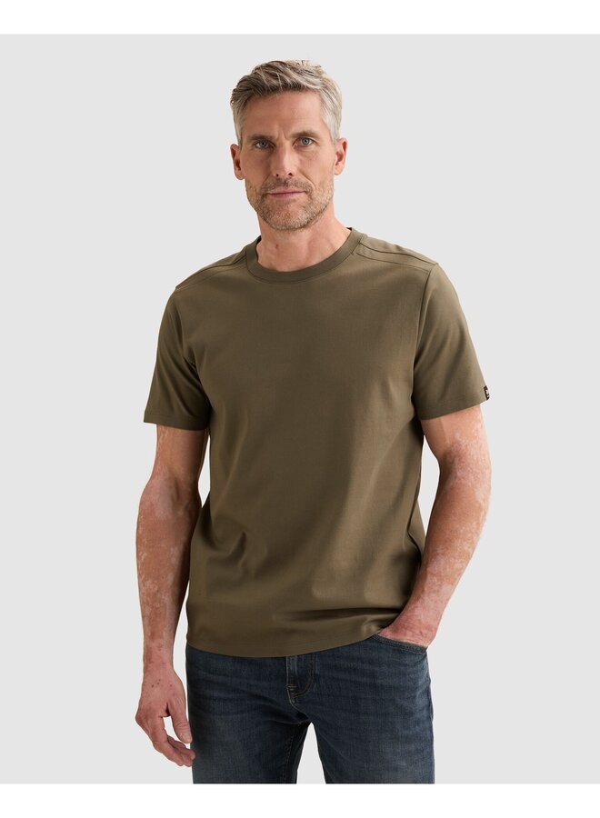 VTSS2608552 6495 Vanguard Short sleeve r-neck mercerised interlock Mulled Basil