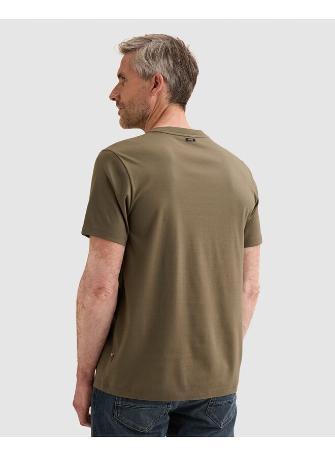 VTSS2608552 6495 Vanguard Short sleeve r-neck mercerised interlock Mulled Basil