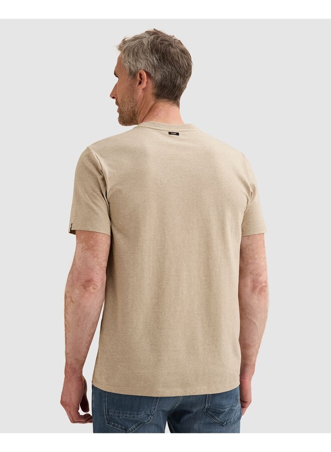 VTSS2608551 7074 Vanguard Short sleeve r-neck cotton elastan jersey melange Silver Lining