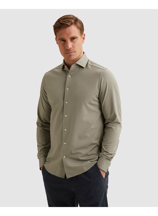 VSI2608200 6479 Vanguard Long sleeve shirt CF Oxford Jersey Forest Fog