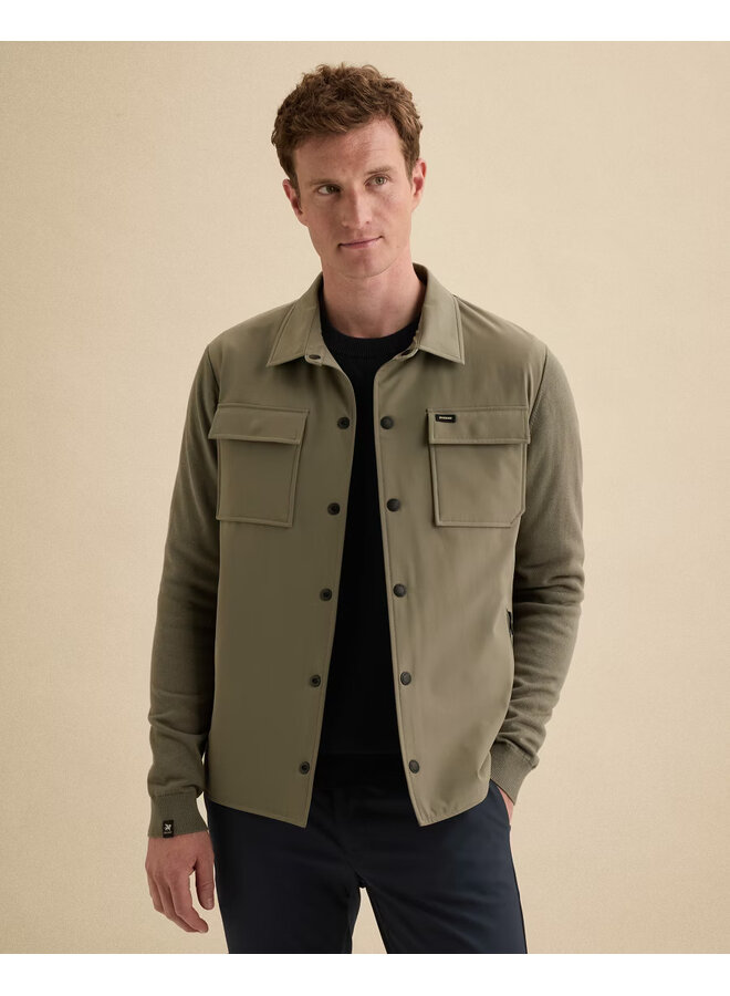 VKC2608356 6495 Vanguard Button jacket cotton modal Mulled Basil