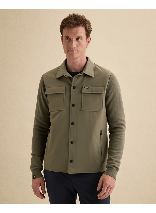 VKC2608356 6495 Vanguard Button jacket cotton modal Mulled Basil