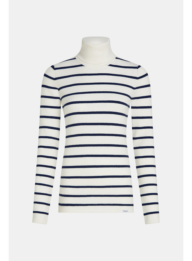 W26B435 5-655 Penn en Ink Jumper stripe ecru tabac