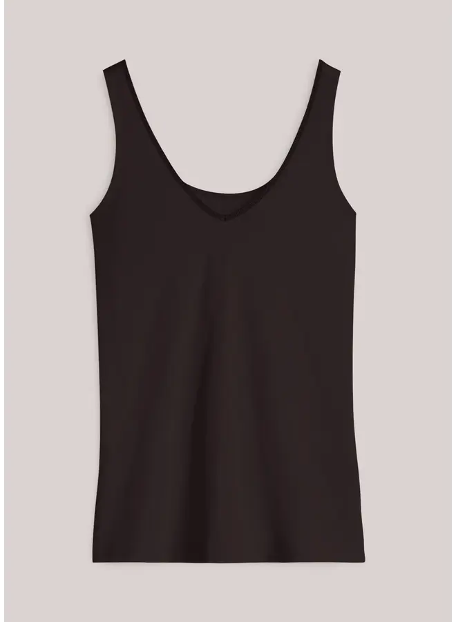 3s5244-30366 754 Summum Reversible top Organic cotton elastane basic Dark Chocolate